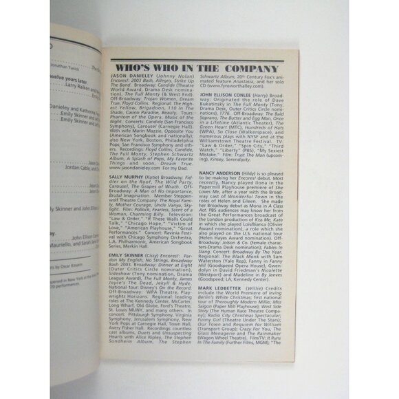 Playbill New York City Center Encores A Tree Grows In Brooklyn February 2005 - Picture 5 of 6